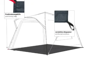 qeedo - Quick Villa L/Base/Motor Free Groundsheet